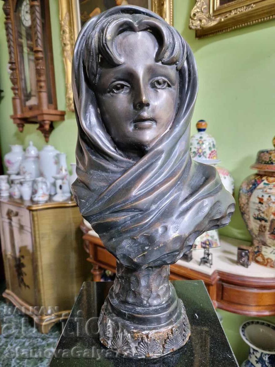 Great antique French bronze bust - 6 Great antique French bronze bust - 6