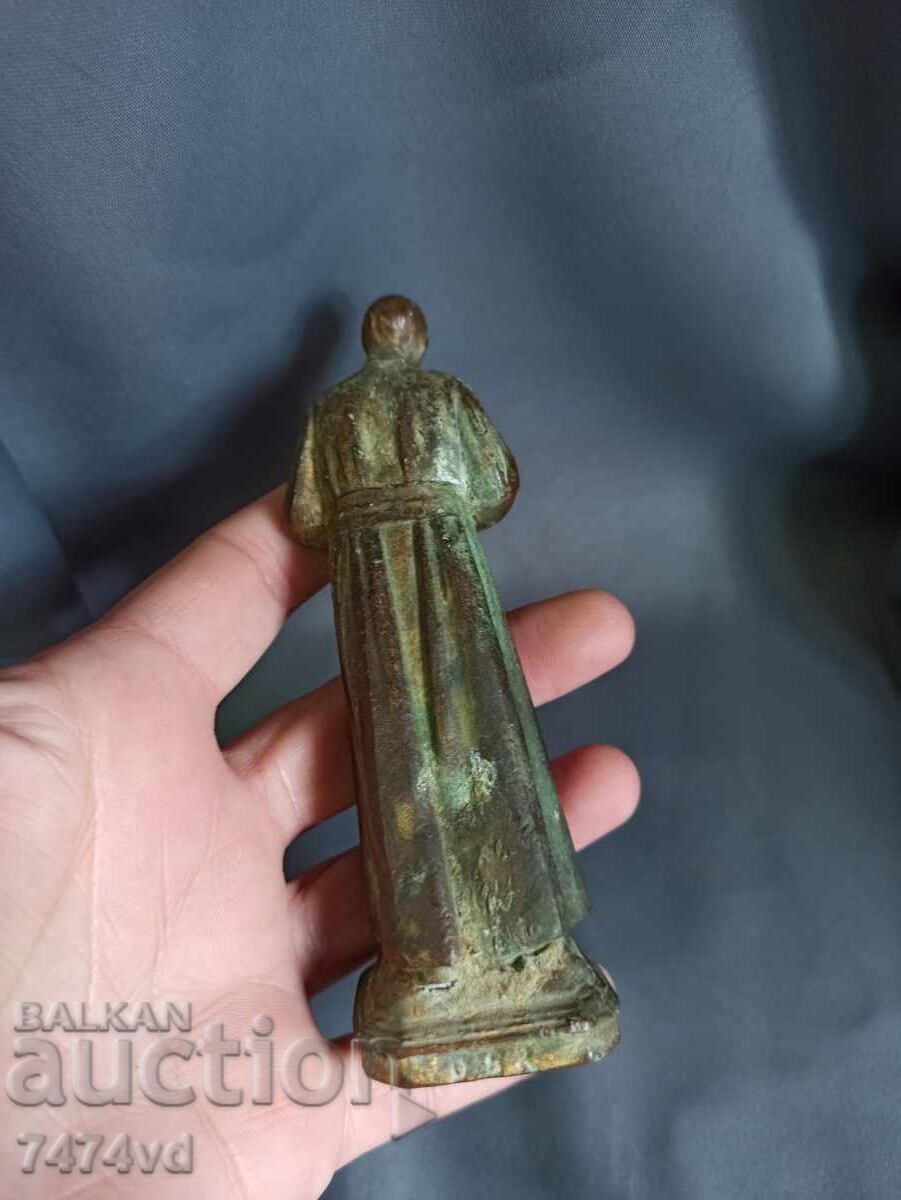 Delivery of OLD BRONZE PLASTIC OF A PRAYER