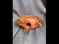 WOODEN FROG PLASTIC FOR LUCK