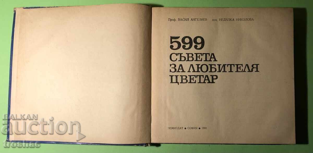 Delivery of Old Book 599 Tips for the Amateur Florist