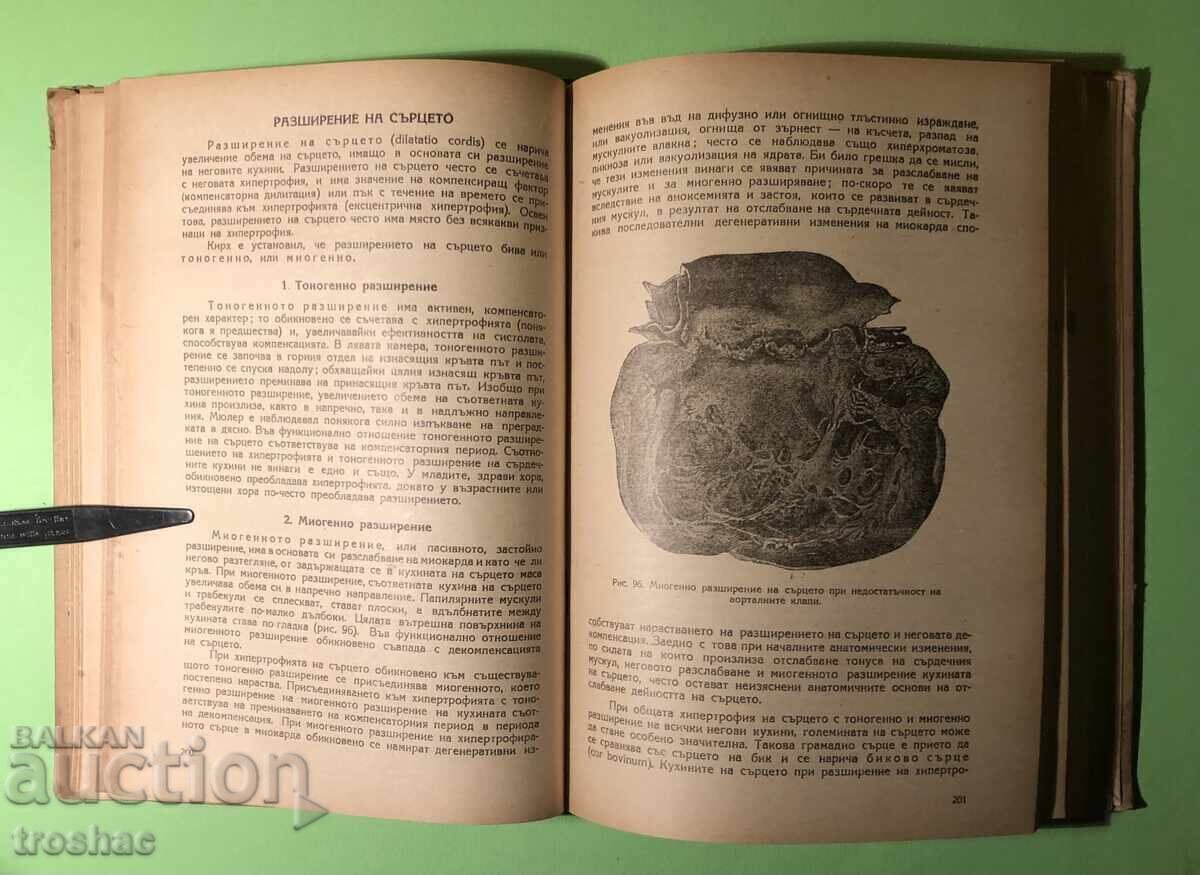 Old Book Private Pathological Anatomy Heart and Blood Vessels C - 7 Old Book Private Pathological Anatomy Heart and Blood Vessels C - 7
