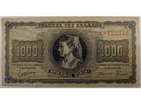 1942 1000 DRACHMI EXCELLENT BANKNOTE GREECE OCCUPATION