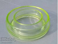 Art Deco - Old Uranium Glass Ashtray