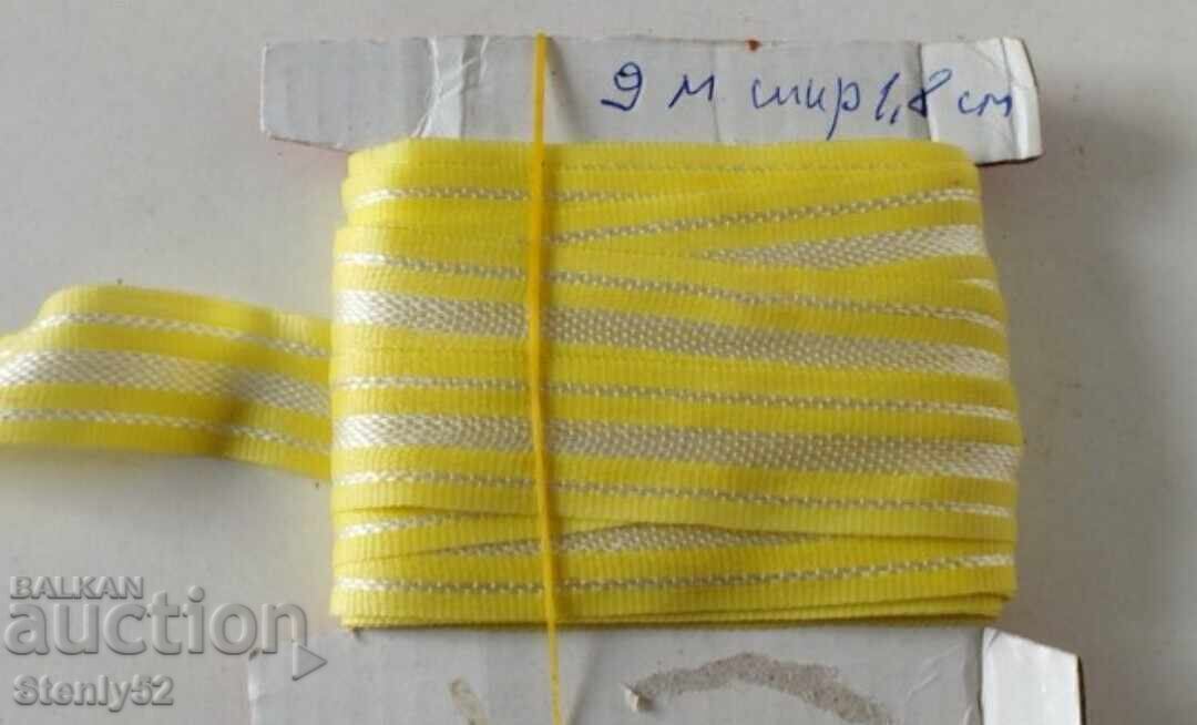 Bandă decorativă veche germană, panglică 9 m. și lățime 1.8 mm