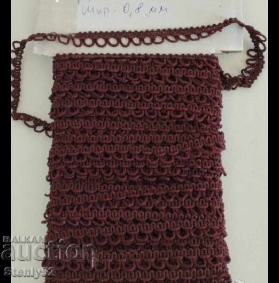 Βαμβακερή καφέ λωρίδα για φορεσιά, μήκος 11 m, πλάτος 0,8 cm Βαμβακερή καφέ λωρίδα για φορεσιά, μήκος 11 m, πλάτος 0,8 cm