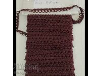 Banda de bumbac maro pentru costum, lungime 11 m, latime 0,8 cm