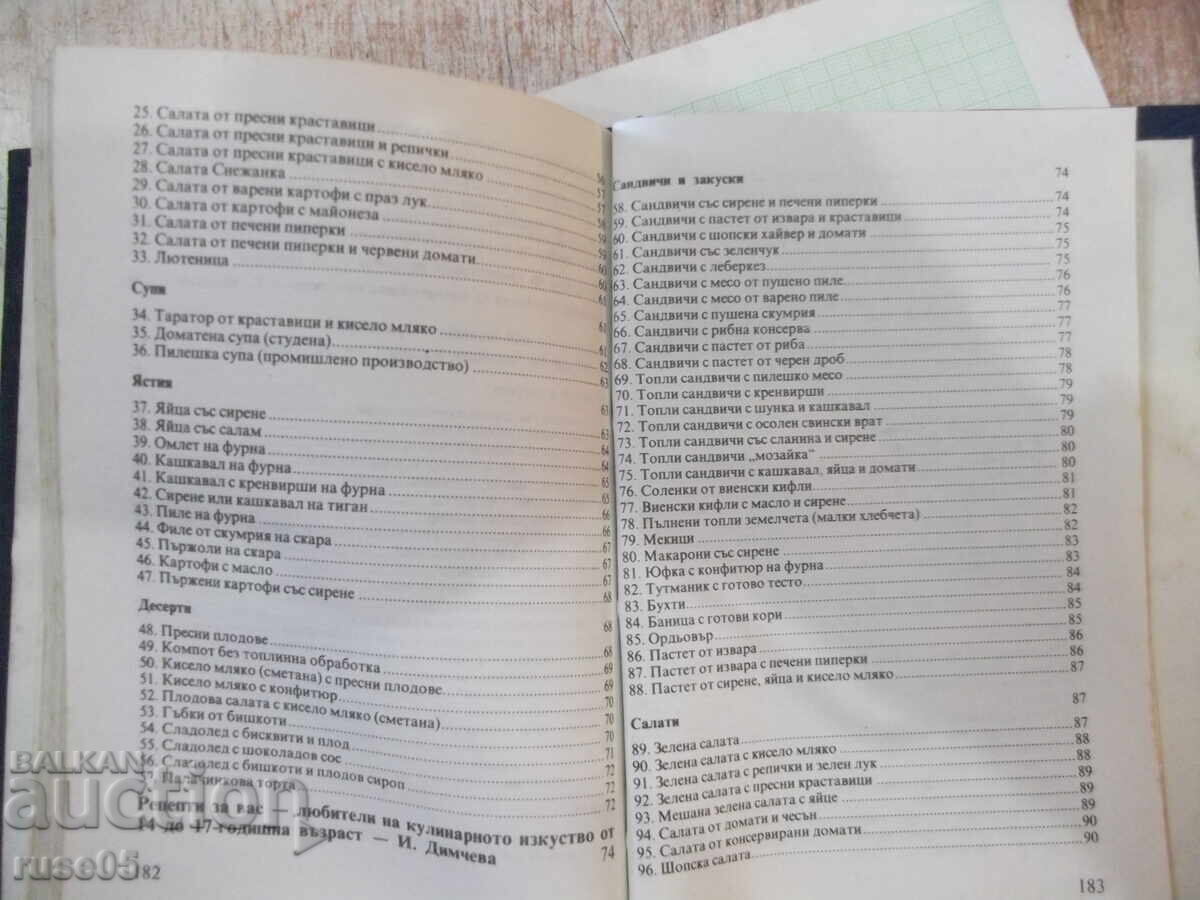 Auction Book "What to Cook When Mom's Away - S. Kondova" - 202 pages Auction Book "What to Cook When Mom's Away - S. Kondova" - 202 pages