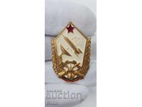 Rare military communist insignia, badge Rocket, Radar 1970-75