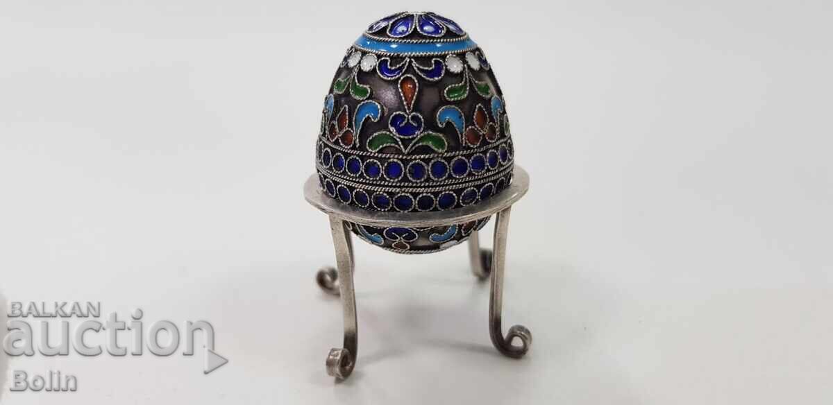 Museum Beautiful Silver Enamel Egg 1900 - 1930 with price 975.00 BGN | € 498.51 Museum Beautiful Silver Enamel Egg 1900 - 1930 with price 975.00 BGN | € 498.51