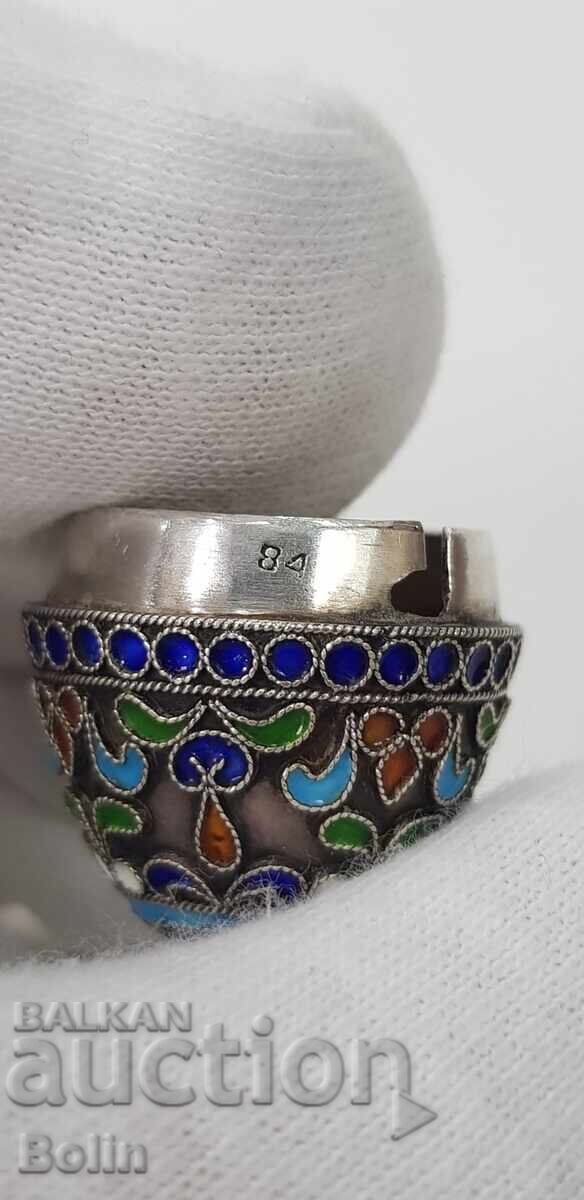 Museum Beautiful Silver Enamel Egg 1900 - 1930 - 7 Museum Beautiful Silver Enamel Egg 1900 - 1930 - 7