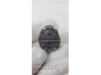 Museum Beautiful Silver Enamel Egg 1900 - 1930