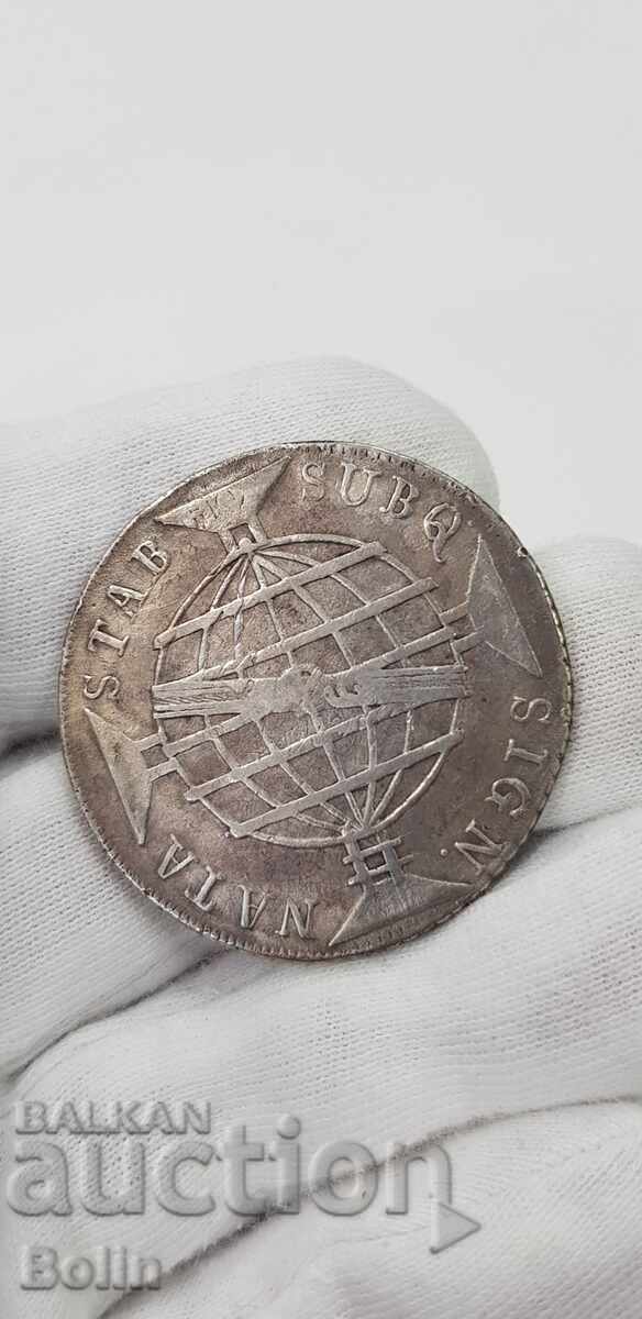 Rare silver coin 960 REIS - 1816 - Brazil - 6