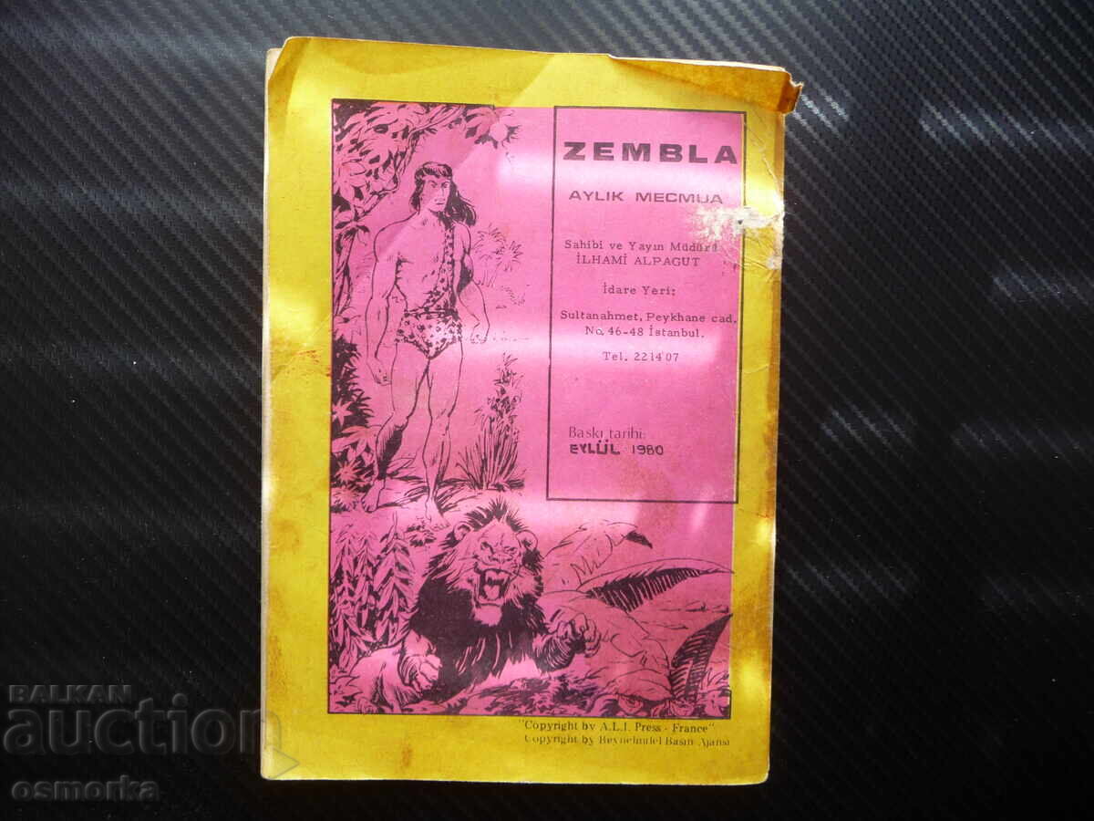 Zembla Comic Adventures Tarzan Battles Old Edition Jungle - 5 Zembla Comic Adventures Tarzan Battles Old Edition Jungle - 5