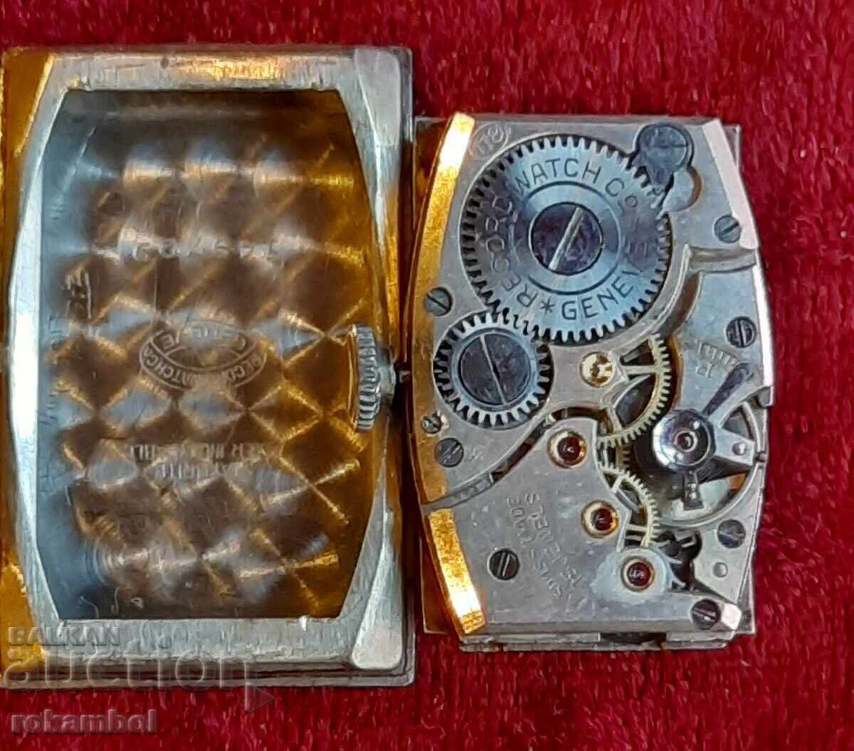 Παράδοση Art Deco Swiss Wristwatch Record ρολόι & Co Παράδοση Art Deco Swiss Wristwatch Record ρολόι & Co