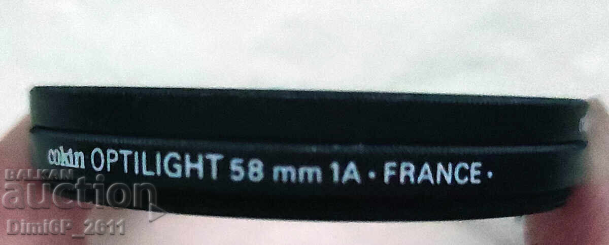 Licitație Filtru foto Optilight 58mm 1A. Licitație Filtru foto Optilight 58mm 1A.