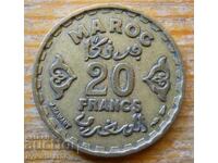 20 de franci 1952 - Maroc (Mohammed V)