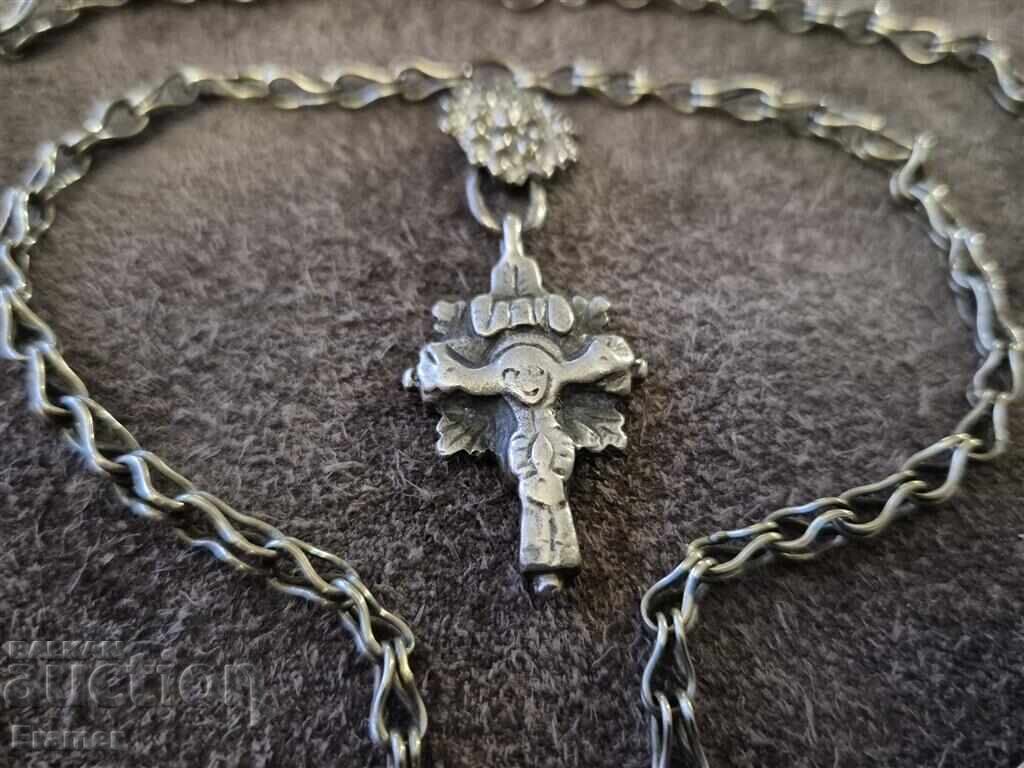 Delivery of Unique Renaissance 19th century silver Cross encolpion primitive Delivery of Unique Renaissance 19th century silver Cross encolpion primitive