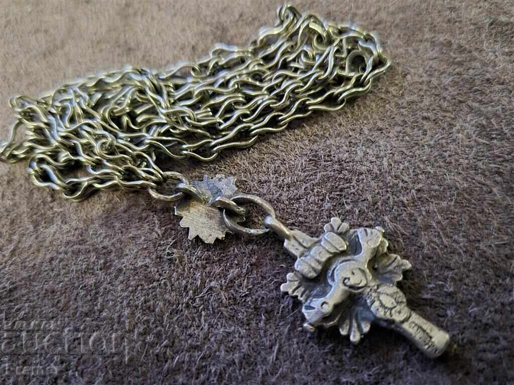 Unique Renaissance 19th century silver Cross encolpion primitive - 7 Unique Renaissance 19th century silver Cross encolpion primitive - 7