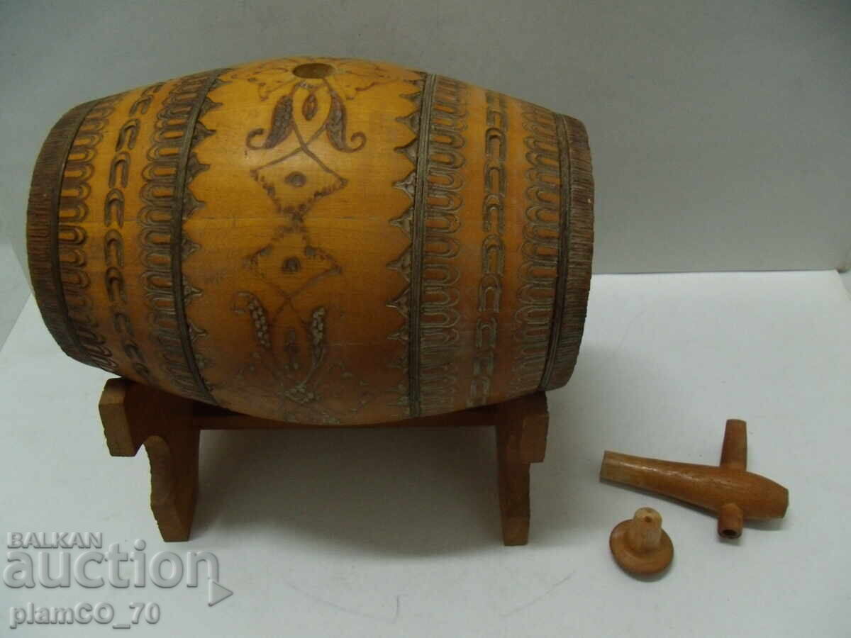 №*7857 old small wooden barrel - ornaments - pyrography - 6 №*7857 old small wooden barrel - ornaments - pyrography - 6