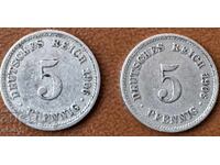 5 pfennig 1906