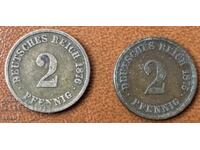 2 pfennig 1875/1876