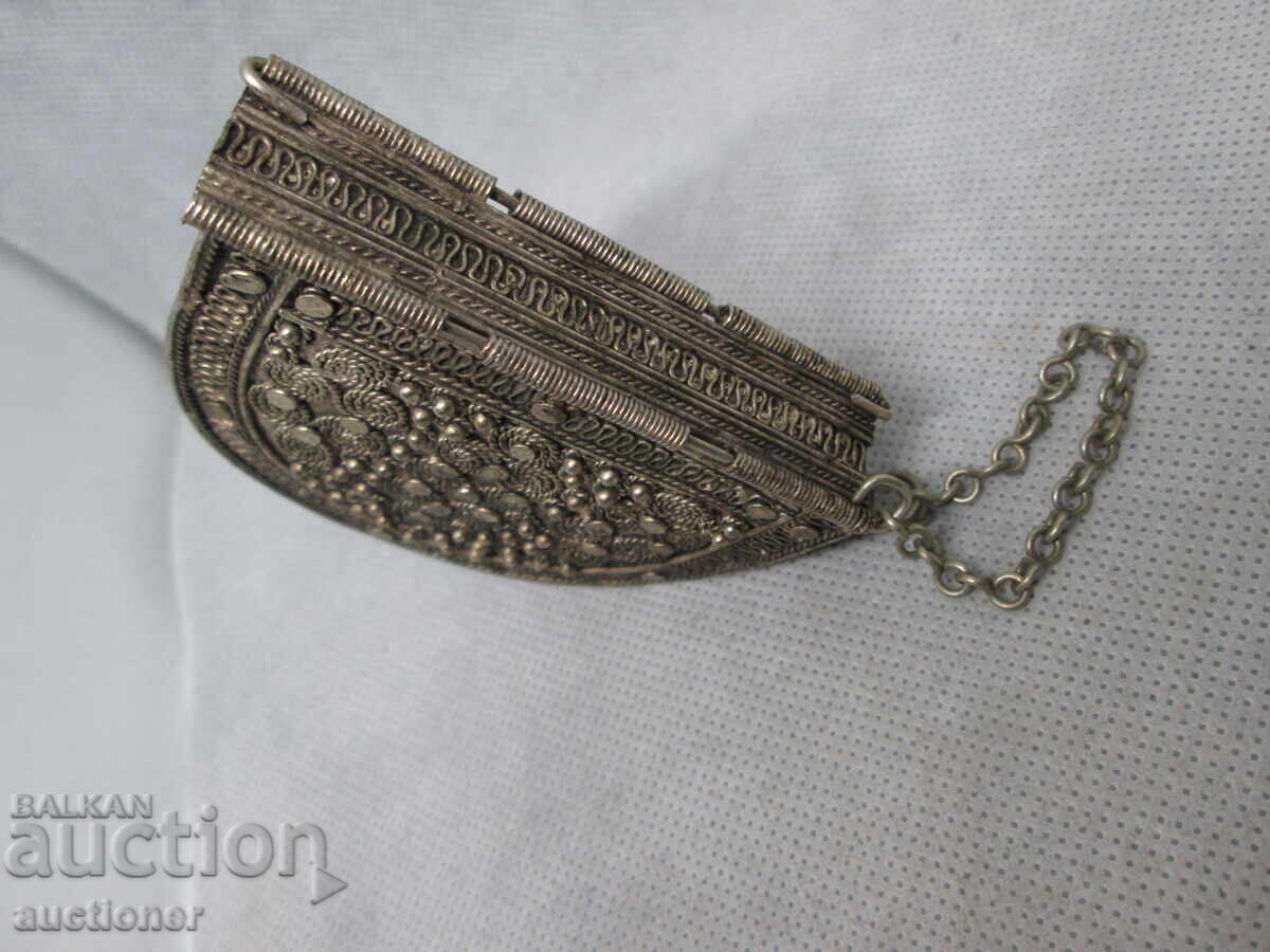 TOBACCO BOX SILVER YEMENI FILIGREE 19TH CENTURY - 5 TOBACCO BOX SILVER YEMENI FILIGREE 19TH CENTURY - 5