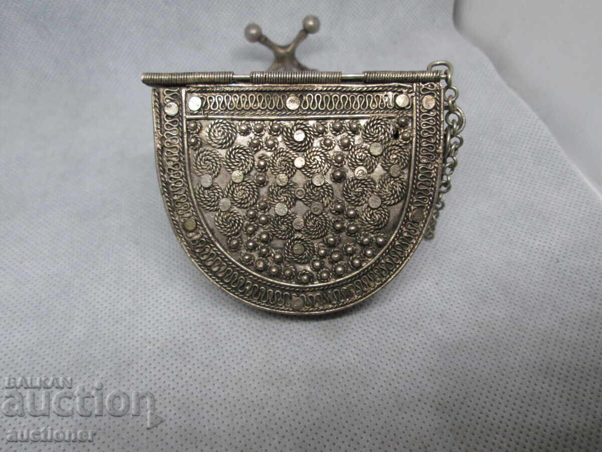 TOBACCO BOX SILVER YEMENI FILIGREE 19TH CENTURY - 6 TOBACCO BOX SILVER YEMENI FILIGREE 19TH CENTURY - 6