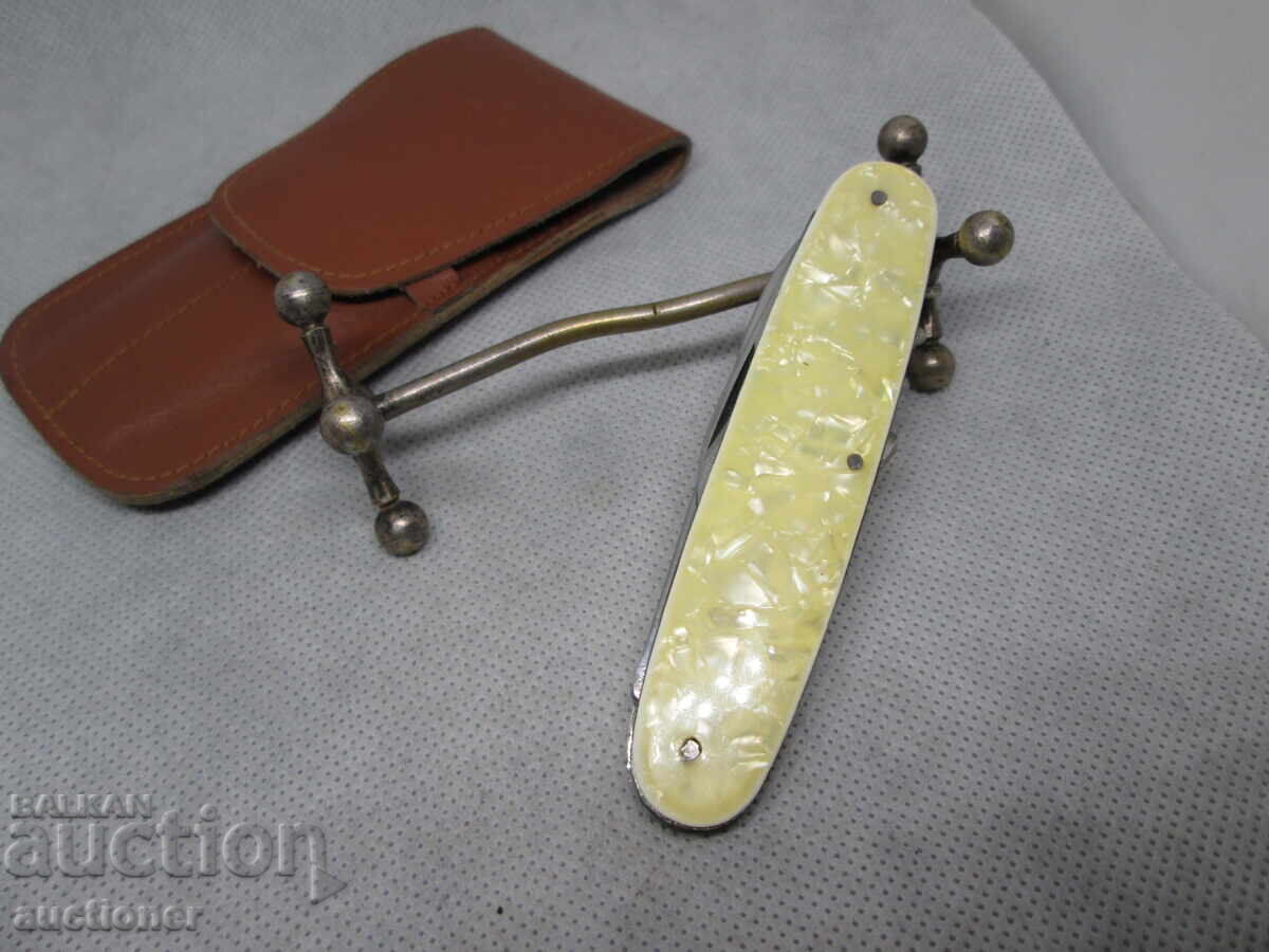 Auction OLD POCKET KNIFE WWII-MOTHER OF PEARL O.FRITZE MARKING Auction OLD POCKET KNIFE WWII-MOTHER OF PEARL O.FRITZE MARKING