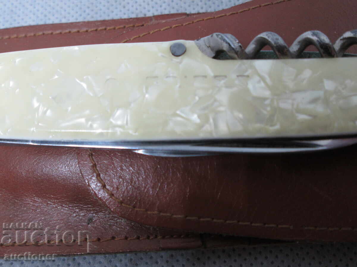 OLD POCKET KNIFE WWII-MOTHER OF PEARL O.FRITZE MARKING - 7 OLD POCKET KNIFE WWII-MOTHER OF PEARL O.FRITZE MARKING - 7