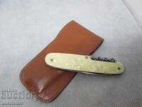 OLD POCKET KNIFE WWII-MOTHER OF PEARL O.FRITZE MARKING