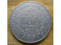 100 francs 1967 - West Africa