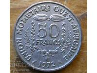 50 francs 1972 - West Africa