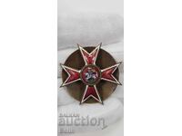 Rară insignă imperială rusă școala militară Chuguev