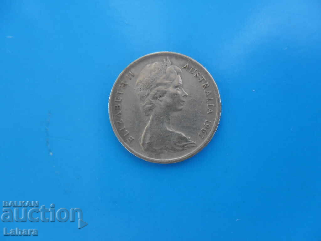 5 cents 1967 Australia with price 0.90 BGN | € 0.46