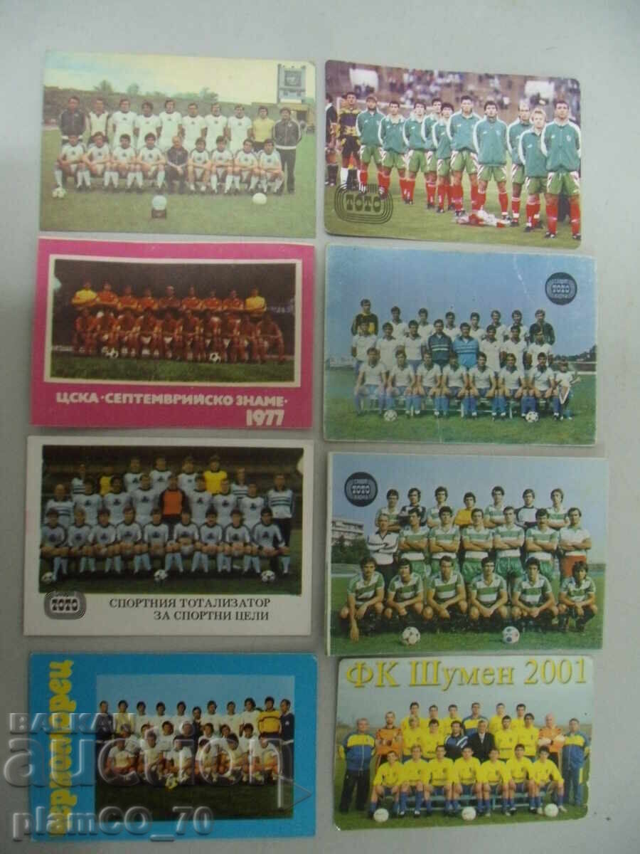 №*7859 lot - 8 old calendars - football teams - 5 №*7859 lot - 8 old calendars - football teams - 5