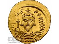 NGC - MS Gold Solidus al împăratului Phocas - CITEȘTE DESCRIEREA