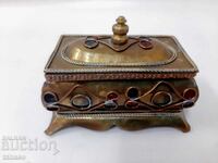 Old beautiful brass jewelry box (1.3)