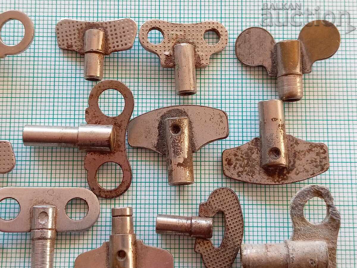 Auction keys for antique small alarm clocks Auction keys for antique small alarm clocks