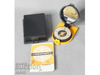 Azimuth Old Russian compass with instructions and box