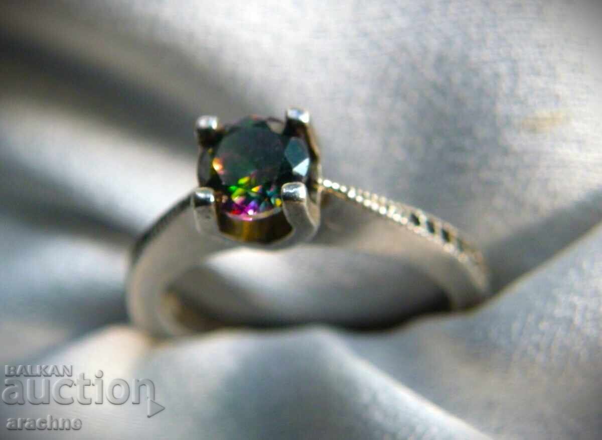Delivery of Silver ring with mystic topaz Delivery of Silver ring with mystic topaz