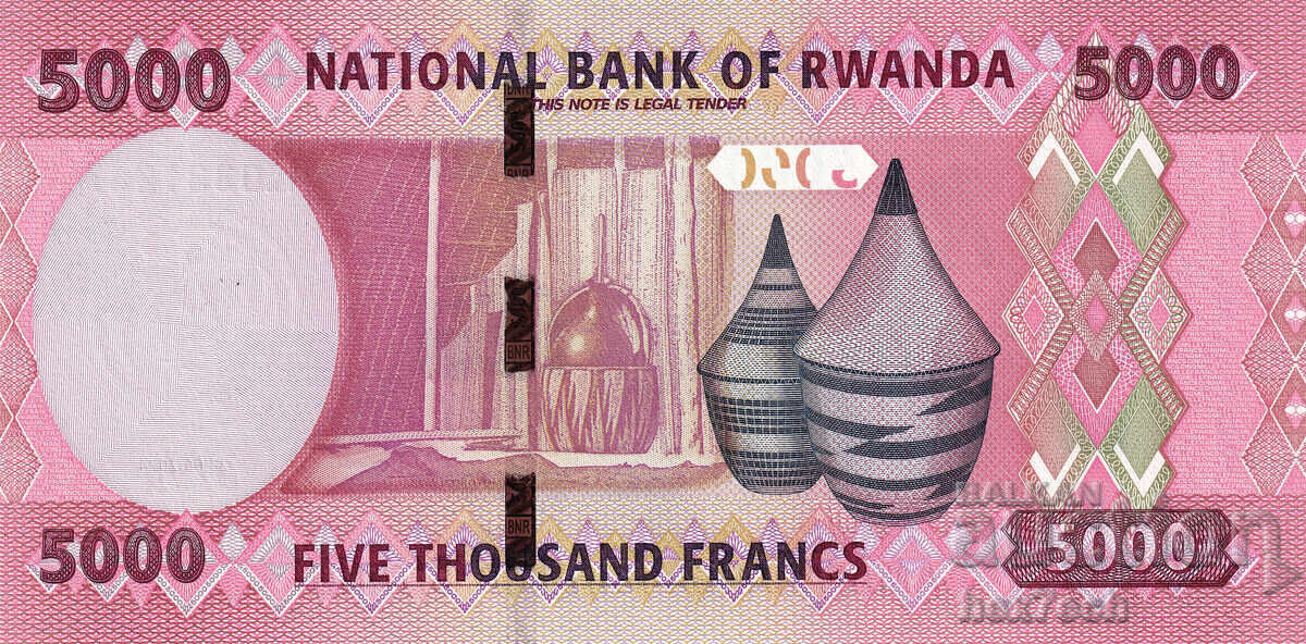 Δημοπρασία ❤️ ⭐ Ρουάντα 2024 5000 Φράγκα UNC νέο ⭐ ❤️