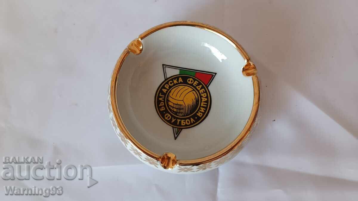 Old porcelain ashtray - Bulgarian Football Federation -Kitka with price 70.00 BGN | € 35.79 Old porcelain ashtray - Bulgarian Football Federation -Kitka with price 70.00 BGN | € 35.79