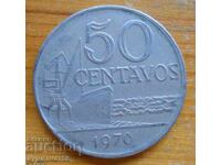 50 centavos 1970 - Βραζιλία