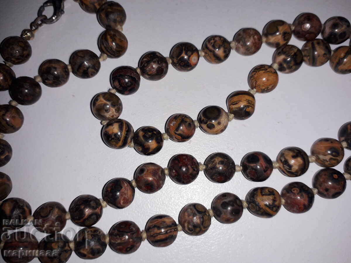 NECKLACE. GREEN AGATE with price 15.00 BGN | € 7.67