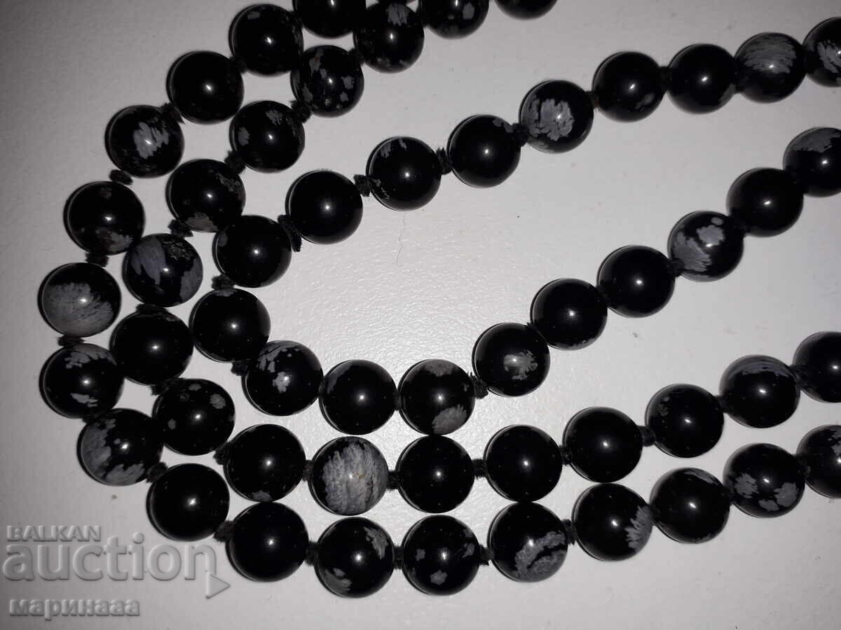 NECKLACE. BLACK AGATE with price 18.00 BGN | € 9.20