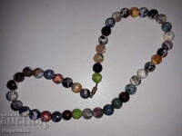 NECKLACE. FACETED AGATE