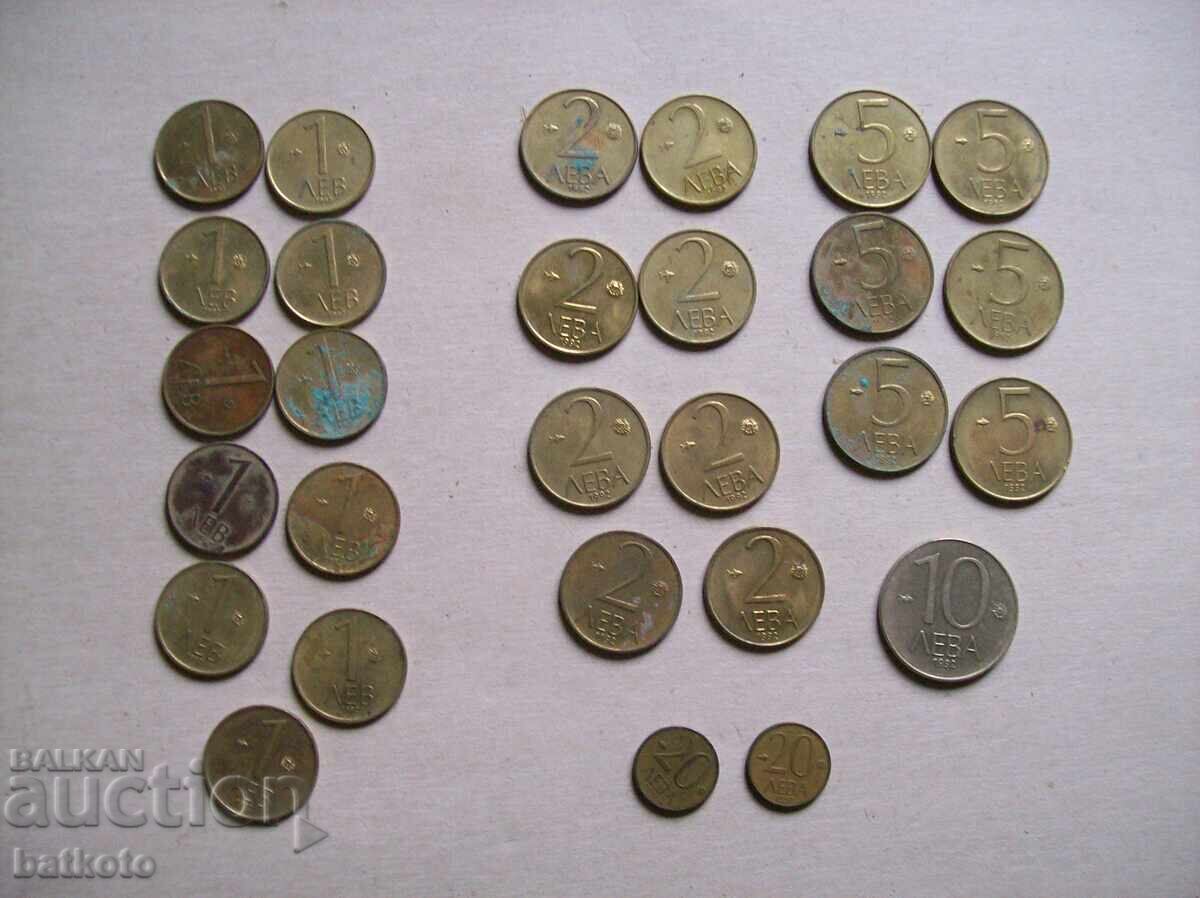 Lot of coins from 1992