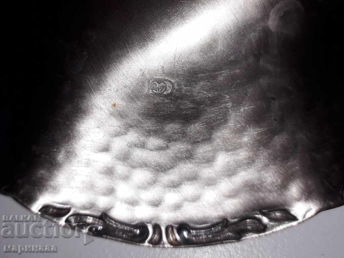 Delivery of BOWL WITH FEET. SILVER-PLATED BRASS Delivery of BOWL WITH FEET. SILVER-PLATED BRASS