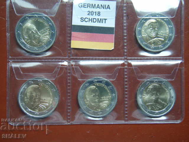 2 Euro 2018 Germany (A, D, F, G, J) "Helmut Schmidt" - Unc with price 40.89 BGN | € 20.91 2 Euro 2018 Germany (A, D, F, G, J) "Helmut Schmidt" - Unc with price 40.89 BGN | € 20.91