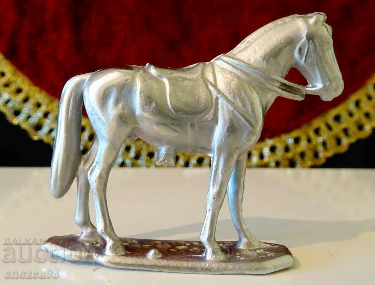 Statuette, figure of a Horse made of pewter